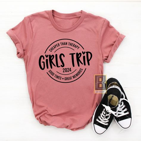 Girls Trip Tshirt Ideas, Girls Trip Shirts Ideas, Vacation Shirt Ideas, Girls Trip Tshirt, Girls Trip Ideas, Classy Clothing, Girl Trip, Travel Tshirt, Bachelorette Tshirts