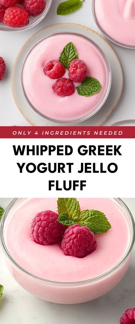 Image for Whipped Greek Yogurt Jello Fluff Greek Yogurt Jello Fluff, Jello Fluff With Greek Yogurt, Jello With Greek Yogurt, Greek Yogurt Jello Recipe, Greek Yogurt Mix Ins Healthy, Jello Yogurt Dessert, Orange Fluff With Greek Yogurt, Recipes With Plain Yogurt Dinner, Greek Yogurt Cool Whip Pudding