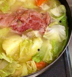 Ham Boiled Dinner, Violet Cooks, Ham And Cabbage Recipe, New England Boiled Dinner, Ham And Cabbage, Popular Tattoo Designs, Food From Around The World, Boiled Dinner, Ham Dinner