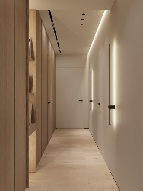 Peace Project :: Behance Bathroom Redecorating, Corridor Design, Doors Interior Modern, Modern Entrance, Home Hall Design, Minimalist Home Interior, Door Design Modern, Ceiling Light Design, Living Room Design Inspiration