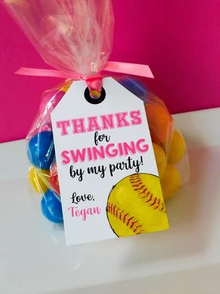 sweetheartpartyshop - Etsy Softball Party Decorations, Softball Birthday Party, Softball Treats, Softball Party Favors, Softball Birthday Parties, Softball Birthday, Softball Party, Cute Birthday Ideas, Birthday Inspo