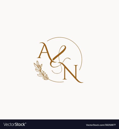 An Letter Logo, An Monogram, An Logo Design Letter, Rd Logo Design Letter, Wedding Monogram Ideas Initials, Wedding Initials Decor, Black Tie Wedding Theme, An Logo, Haircare Packaging