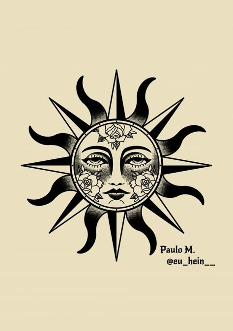 Sun Traditional Tattoo Old School, Suntattoo Sun Tattoo Designs, Flash Tattoo Old School Ideas, Old School Sun Tattoo, Traditional Tattoo Sun, Old School Tattoo Drawing, Sun Traditional Tattoo, Sun Flash Tattoo, Sun Tattoo Traditional