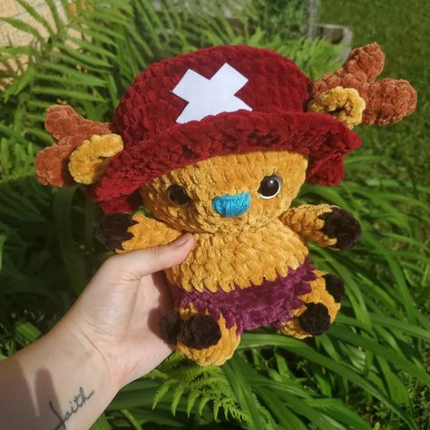 Chopper 💖 . . . Pattern by: rin.meow21 Yarn: Sweet Snuggles Lite/ Chenille Home Slim Hashtags: #mississippi #womanowned #shoplocal #crochetersofinstagram #crochet #smallbusiness #plushie #handmadegifts #amigurumi #plushiemaker Chopper Crochet Pattern, Chenille Crochet, Shop Local, Amigurumi Pattern, Chopper, Mississippi, Crochet Projects, Amigurumi, Crochet Patterns