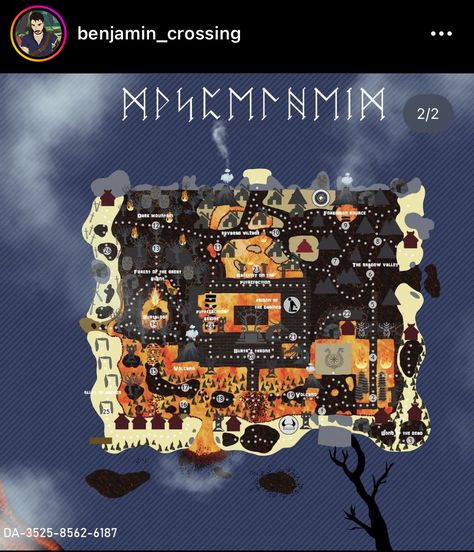 Spooky Island Animal Crossing Map, Scary Island Animal Crossing, Animal Crossing Horror Island Dream Code, Spooky Dream Address Acnh, Animal Crossing Island Inspiration Spooky, Acnh Post Apocalyptic Codes, Animal Crossing Horror Design, Animal Crossing Island Inspiration Goth, Spooky Island Animal Crossing