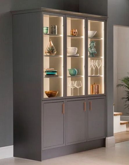 Crokeries Cabinet Design, Crockery Units Modern, Kitchen Crockery Unit Design, Crockery Units, Crockery Cabinet Design, Armoire Entree, Crockery Cabinet, Crockery Unit Design, Crockery Design