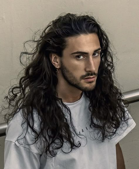 White Long Hair Men, Long Haircuts For Men, Long Curly Hair Men, Long Sleek Hair, Dipika Padukone, Guy Haircuts Long, Oc Board, Long Haircuts, White Guys