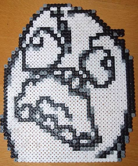 Meme Perler Beads, Geeky Cross Stitch, Perler Bead Creations, Perler Creations, Fuse Bead Patterns, Bead Creations, Perler Crafts, Halloween Beads, Bead Sprite