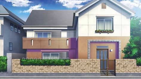 Anime Houses, Anime House, Episode Interactive Backgrounds, Anime Places, Cartoon House, Dr House, Anime Room, Village House Design, House Room