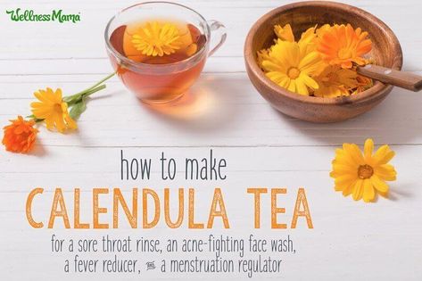 Calendula Recipes, Tea Uses, Calendula Tea, Tomato Nutrition, Calendula Benefits, Fruit Health Benefits, Wellness Mama, Matcha Benefits, Coconut Health Benefits