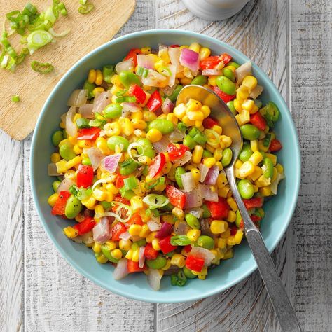 Miso-Buttered Succotash Canned Vegetable Recipes, Succotash Recipe, Steak Sides, Miso Butter, Vegetable Recipe, Miso Paste, Canned Vegetables, Pressure Cooker Chicken, Mixed Vegetables