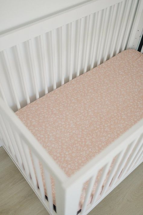 Wildflower Crib Sheet – Project Nursery Crib Mobiles, Crib Sheets Girl, Baby Crib Sheets, Muslin Baby Blankets, Baby Basics, Cotton Baby Blankets, Muslin Swaddle Blanket, Painted Rug, Baby Crib Mobile