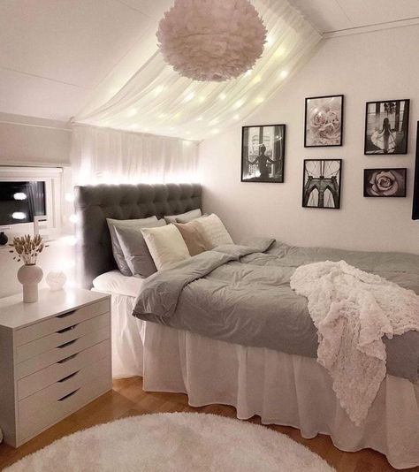 Bedroom Design Inspiration, Redecorate Bedroom, Dream House Rooms, Cozy Room Decor, Dreamy Room, Dream Room Inspiration, Room Makeover Bedroom, Room Makeover Inspiration, Cozy Room