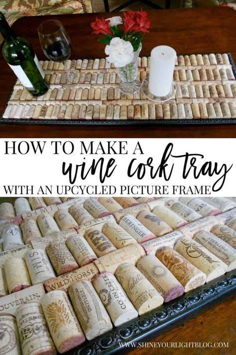 Cork Tray, Wine Cork Diy Projects, Cork Diy Projects, Diy Cork, Wine Cork Diy Crafts, Wine Cork Projects, Cork Crafts Diy, Wine Cork Diy, Wine Cork Art