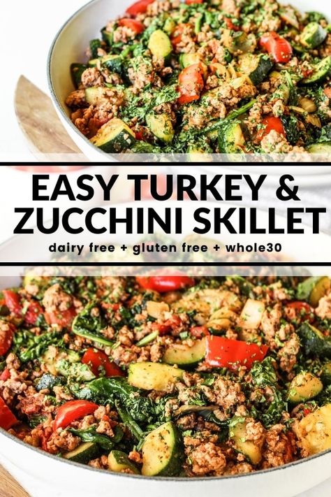 Ground Turkey Recipes For Dinner Non Dairy, Healthy Recipes Easy Ground Turkey, Optavia Recipes With Ground Turkey, Ground Turkey Meal Ideas Healthy, Turkey Skillet Healthy, Turkey Vegetable Skillet, Healthy Recipe With Ground Turkey, Under 30 Minute Healthy Dinners, Gluten Nut And Dairy Free Recipes