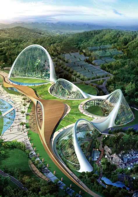 Ecological Architecture, بيوت ملكية, Neo Futurism, Architecture Cool, Sci Fi Architecture, Green Architecture, Architecture Design Concept, Unique Architecture, Futuristic City