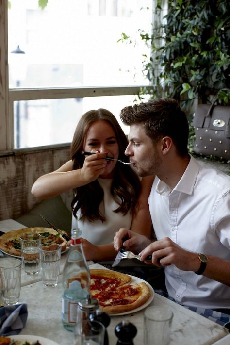 Couple Eating Together Aesthetic, Couples Dining, Couples Dinner, Lunch Cafe, Tanya Burr, Products I Love, Fancy Restaurants, Pre Wedding Poses, Couples Vibe