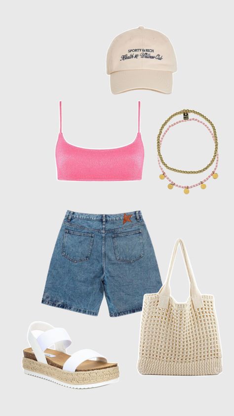 Summer outfit, bikini, swimsuit, summer aesthetic, beach girl, lake house, outfit inspo Lake House Outfits, Lakehouse Vibes, Lake Day Outfit, Lake Outfits, Lake Outfit Summer, Lake Weekend, House Outfit, Aesthetic Beach Girl, Lake Outfit