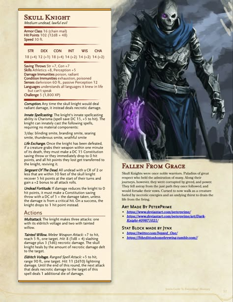 Dnd Npc Ideas, Dnd 5, Dungeons And Dragons Rules, Dnd Monster, Dnd Stats, Dnd Character Sheet, Shadow Monster, Dnd Homebrew, Dungeon Master's Guide