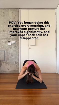 Spine Exercises, Better Posture Exercises, Posture Correction Exercises, Desk Workout, Fix Your Posture, Posture Exercises, Healthy Quotes, Daily Yoga Workout, The Smoothie Diet