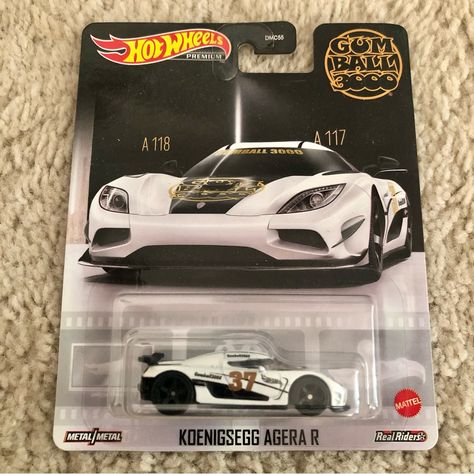 Hot Wheels Premium Gumball 3000 Koenigsegg Agera R W/Real Riders See Pictures Car Hot Wheels, Gumball 3000 Cars, Hot Wheels Wall Tracks, Koenigsegg Agera R, Hot Wheels Wall, Hot Wheels Storage, Gumball 3000, Koenigsegg Agera, Hot Wheels Cars Toys