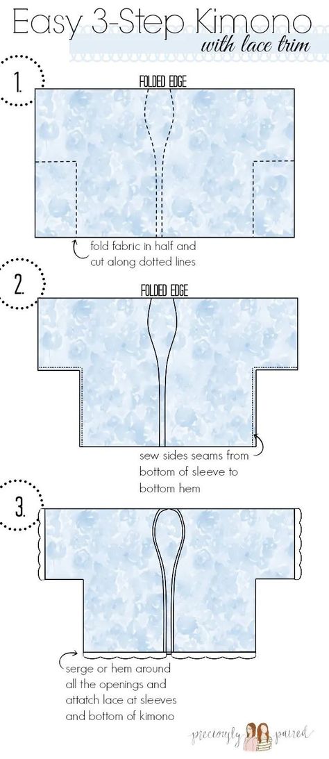 Kimono Tutorial, Kimono Sewing Pattern, Pola Blus, Diy Kimono, Mode Kimono, Kimono Pattern, Diy Sewing Clothes, Fashion Sewing Pattern, Dress Sewing Patterns