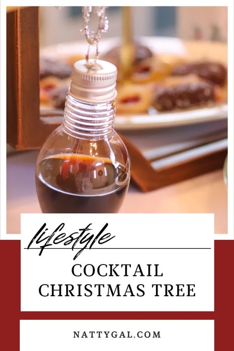 A cocktail Christmas tree is a fun surprise for your guests this Christmas. They're easy to make, too! #cocktailtree #boozyornaments Cocktail Tree, Cocktail Christmas, Traditional Ornaments, Welcome Drink, Traditional Christmas Tree, Grand Marnier, Entertaining Recipes, Christmas Cocktails, Fitness Gifts