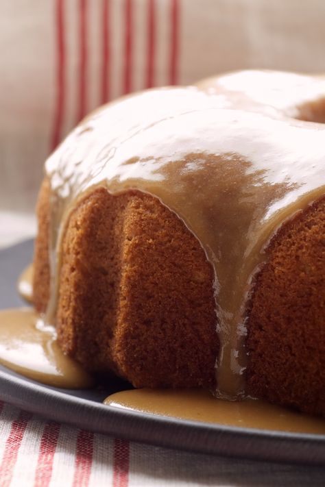 This moist bundt cake recipe is perfect for caramel lovers. The rich and buttery flavor of caramel pairs perfectly with the tender crumb of the cake. You'll impress your friends and family with this decadent dessert! Caramel Bundt Cake, Lemon Cream Cake, Coconut Pound Cakes, Butter Pecan Cake, Pumpkin Bundt Cake, Caramel Desserts, Pecan Cake, Caramel Cake, Bundt Cakes Recipes