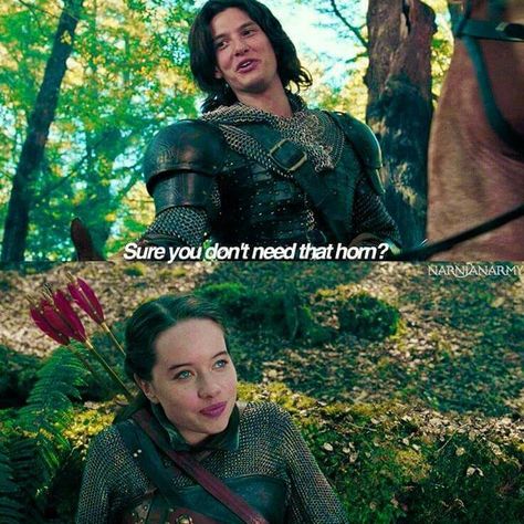 Sure you don't need that horn? Susan From Narnia, Narnia 4, Chronicles Of Narnia Books, Narnia Cast, Narnia Quotes, Susan Pevensie, Narnia Prince Caspian, Narnia 3, Prince Caspian