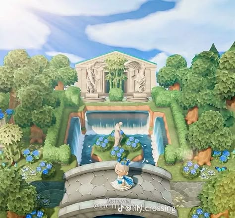 Acnh Museum, Acnh Idea, Roman Garden, Animal Crossing Island Inspo, Ideas Animal Crossing, Animal Crossing Wild World, Acnh Island Ideas, Animal Crossing Island Ideas, Qr Codes Animal Crossing