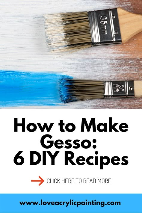 Homemade Gesso Recipes How To Make, Painting With Gesso Texture, How To Make Gesso For Canvas, Diy Gesso Recipe How To Make, Gesso Diy How To Make, What Is Gesso Used For, Homemade Gesso Recipes, How To Make Gesso, Gesso Painting Texture