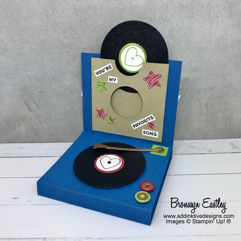 Valentine Day Boxes, For The Record, Player Card, Up Music, Interactive Cards, You're My Favorite, Record Players, Pop Up Book, Card Tutorial