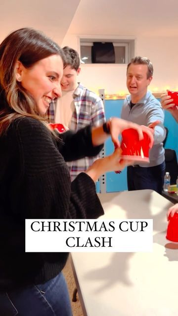 Cupcake Pan Holiday Game, Christmas Games For Small Family, Solo Cup Christmas Games, Ornament Cup Game, Red Cup Christmas Games, Red Solo Cup Christmas Game, Solo Cup Christmas Tree Punch Game, Large Group Christmas Games, Solo Cup Christmas Game