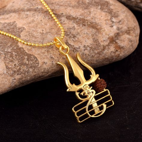 Shiva Pendant, Om Shiva, Rudraksha Jewelry, Hindu Jewelry, Gold Pendants For Men, Gold Pendent, Locket Design, Delicate Gold Jewelry, Om Pendant