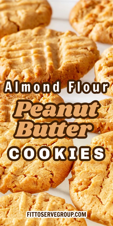 Peanut Butter Oatmeal Cookies With Almond Flour, Baking Almond Flour, Keri Peanut Butter Cookies, Easy Recipes With Almond Flour, Keto Peanut Butter Cookies Recipe, Recipes Made With Almond Flour, Almond Flour Low Calorie Recipes, Low Carb Almond Flour Cookies, Homemade Keto Cookies