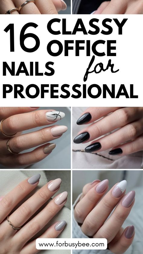 office nails professional Work Appropriate Nails Classy, Nurse Approved Nails, Professional Acrylic Nails For Work Short, Nail Color For Interview Professional, Job Interview Nails Color, Boss Babe Nails, Professional Looking Nails, Interview Nails Professional, Work Nail Ideas