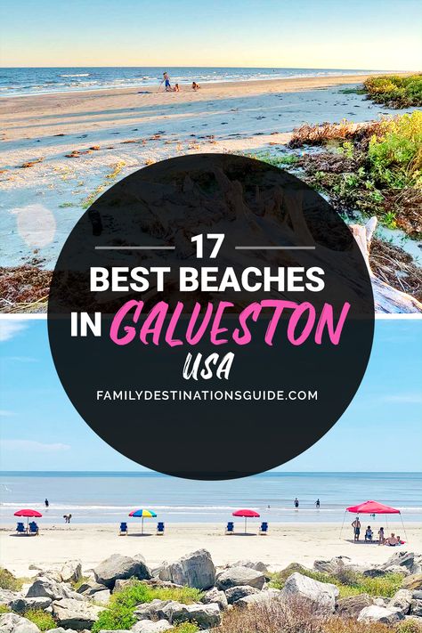 Want to see the top beaches in Galveston? Want ideas for a Galveston beach vacation that’s fun and safe? We’re FamilyDestinationsGuide, and we’re here to help: Discover the best beaches in Galveston, TX - so you get memories that last a lifetime! #galveston #galvestonbeachvacation #galvestonbeaches #galvestonvacation Texas Beach Vacation, Galveston Texas Vacation, Galveston Beach Aesthetic, Stuff To Do In Galveston, The Strand Galveston Texas, Galveston Texas Vacation Rentals, San Antonio Vacation, Bishops Palace Galveston Texas, Spring Break Beach