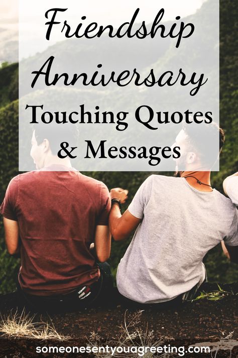 Tell a friend how much they mean to you with one of these touching, sweet and funny friendship anniversary wishes and quotes | #friendship #friends #anniversary #quotes #wishes Anniversary Quotes For Couple Friends, 20 Year Friendship Quotes, 10 Year Friend Anniversary, 20 Years Of Friendship Quotes, Friendiversary Quotes, Anniversary Quotes For Best Friend, Happy Anniversary To A Special Couple Friends, Years Of Friendship Caption, Friends Anniversary Wishes