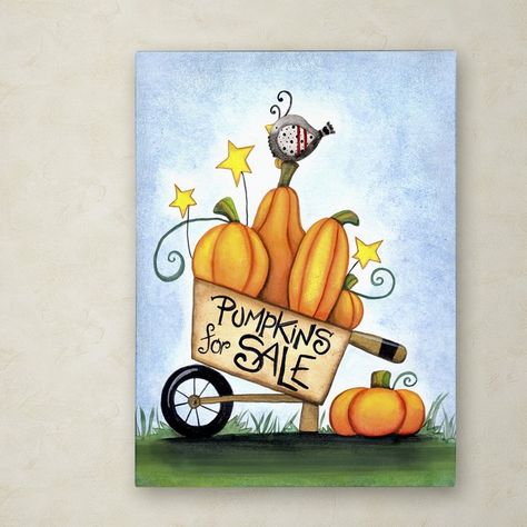 Pant Art, Pumpkin Cart, Pumpkin Paintings, Porch Leaners, Pumpkins For Sale, Fall Paintings, Colchas Quilting, Fall Canvas Painting, Pumpkin Canvas