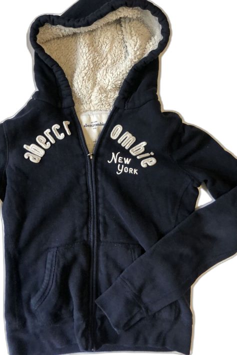 Abercrombie And Fitch Outfit, Hollister Clothes, Zip Up Jumper, 2000s Clothing, Sherpa Lined Hoodie, 90s Clothing, 2000s Clothes, Lined Hoodie, 2000s Fashion Outfits