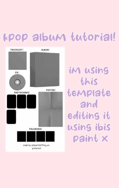 K Pop Album Template, Kpop Album Box Template, Kpop Dr Album Template, Fonts For Album Covers, Kpop Album Template Printable, Photo Card Ideas Kpop Shifting, Kpop Dr Template, Kpop Album Shifting, Kpop Templates Edit