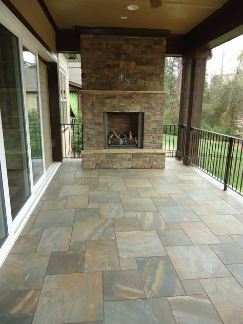 Outdoor Stone Flooring Patio, Balcony Granite Flooring Ideas, Patio Tiles Outdoor Flooring Rustic, Indian Stone Patio Ideas, Outdoor Floor Tile Design, Tandoor Stone Flooring, Painted Rocks Flowers, Marble Architecture, Diy Painted Rocks