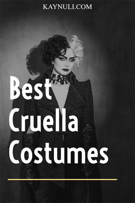 Cruella Deville Fashion, Cruella Outfits Movie, Cruella Deville Emma Stone Outfits, Cruella Deville Costume Diy Women, Cruella Deville Costume Emma Stone, New Cruella Deville Costume, Cruella Style, Cruella Movie Outfits, Cruella Deville Costume Ideas