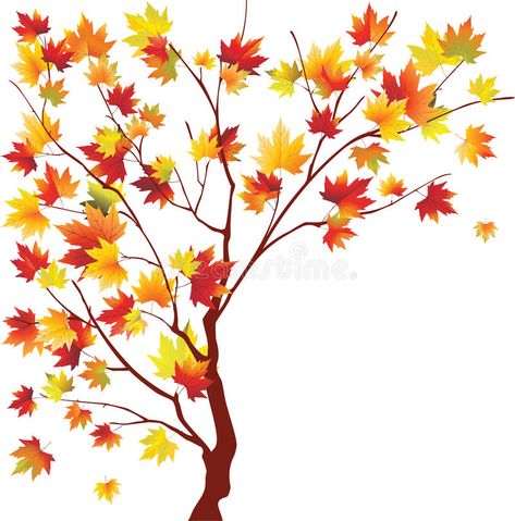 Autumn maple stock illustration Maple Tree, Vector Images Illustrations, Paper Beads, Image Illustration, Free Vector Images, Colorful Backgrounds, Stock Photography, Home Decorating, Stock Illustration