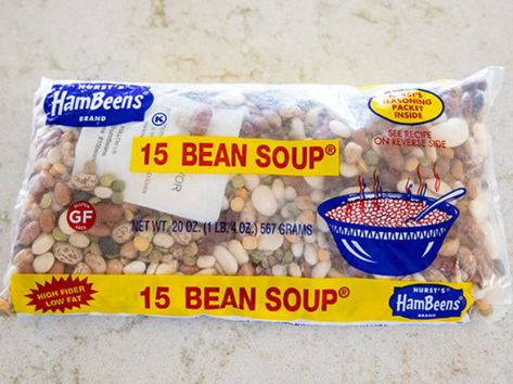 Instant Pot 15 Bean Soup | Hurst Beans Soup Recipe With Ham, Instant Pot 15 Bean Soup, 15 Bean Soup Recipe, Recipe With Ham, Ham Bone Soup, 15 Bean Soup, Pressure Cooking Today, Bean Soup Recipe, Soup Beans