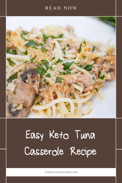 Looking for a quick and delicious weeknight meal? Try this super Easy Keto Tuna Casserole! Packed with healthy fats and fiber, it's a fantastic option for anyone following a ketogenic diet. This dish combines tender tuna, creamy sauces, and mouthwatering seasoning for an explosion of flavor in every bite. Best of all, it's so simple to prepare—perfect for a family dinner or meal prep! Dive into this scrumptious casserole that keeps your carb count low while satisfying your taste buds. Low Carb Tuna Casserole, Keto Tuna Casserole, Tuna Helper, Staple Meals, Keto Tuna, Casserole Keto, Low Carb Noodles, Tuna Casserole Recipes, Keto Main Dishes