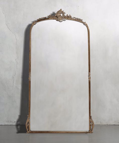 French Style Mirrors, Tall Mirror, Full Length Floor Mirror, Coastal Room, Gilded Mirror, French Mirror, Spanish Style Home, Amber Interiors, French Country Cottage