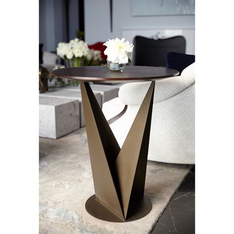 Christopher Guy: Luxury Furnishings Martini Table, Christopher Guy, Round Wood Coffee Table, Side Table Decor, Sazerac, Centre Table, Side Table Design, Corner Table, Plywood Furniture