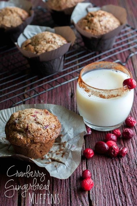 Sour Cherry Muffins, Cranberry Gingerbread, Best Muffin Recipe, Muffins Blueberry, Cherry Muffins, Gingerbread Muffins, Yummy Fall Recipes, Cranberry Muffins, Eating Breakfast