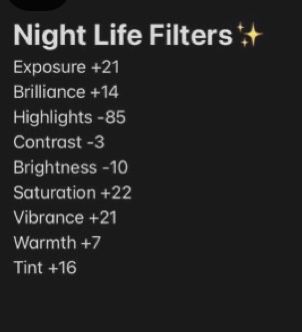 Night Filter Camera Roll, Phone Filters, Pic Edits, Picture Edits, Photo Settings, Vintage Photo Editing, Photography Tips Iphone, Photography Editing Apps, Phone Photo Editing